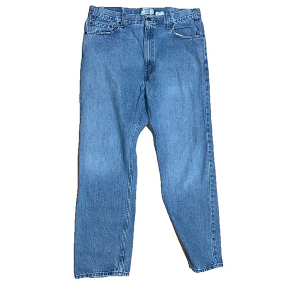 Signature By Levi Strauss And Co Mens Regular Fit Blue Straight Jeans Size 40x32 - Picture 1 of 6